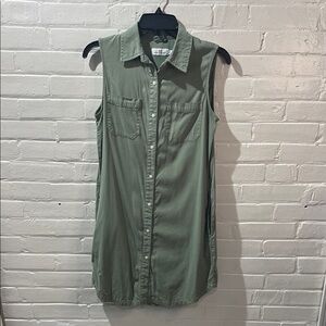 Vineyard Vines Olive Green Shirt Dress